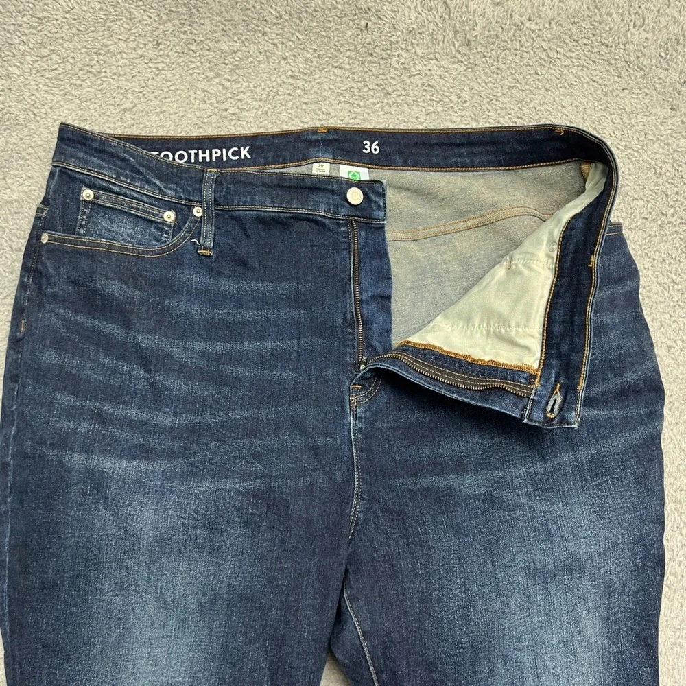 J.Crew Toothpick‎ Jeans Womens 36 Dark Wash Excellent Skinny High Rise Stretch